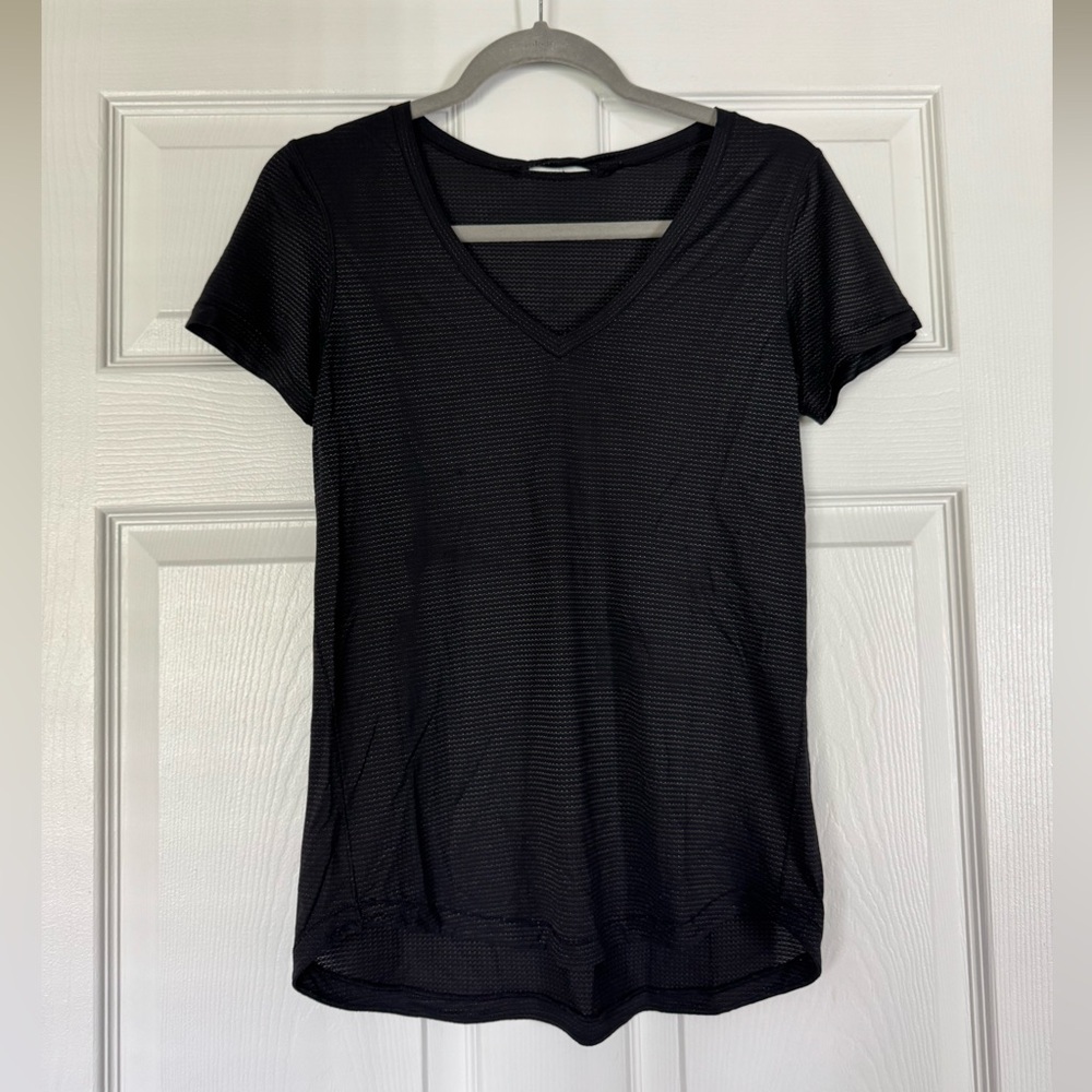 Lululemon Athletica Black What The Sport Tee